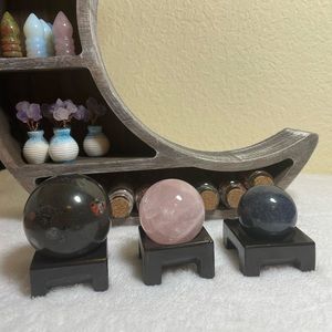 Sphere Stand Set 5 - Crystal Material Heavy